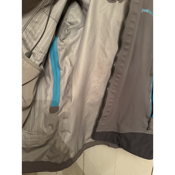 Vintage Patagonia Shelter Stone Jacket Womens XS Grey H2NO Rain Shell Hooded P12 - Picture 10 of 11